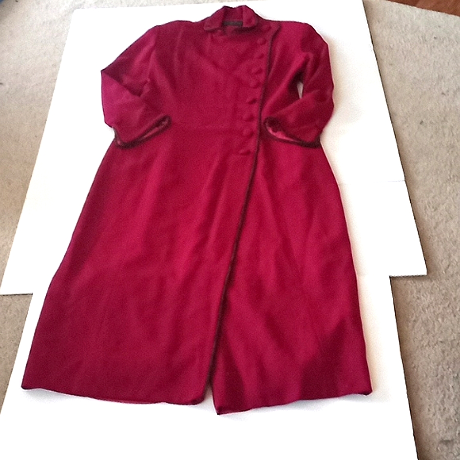 Bobby Burns Limited Edition Tzarina Dress, Deep Red, Size 12 Vintage